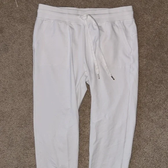 ZYIA Active White Unwind Jogger Pants, Size Small *defect - Picture 4 of 15